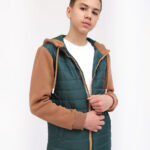 Демісезонна куртка для хлопчика та підлітка, колір СМАРАГДОВИЙ