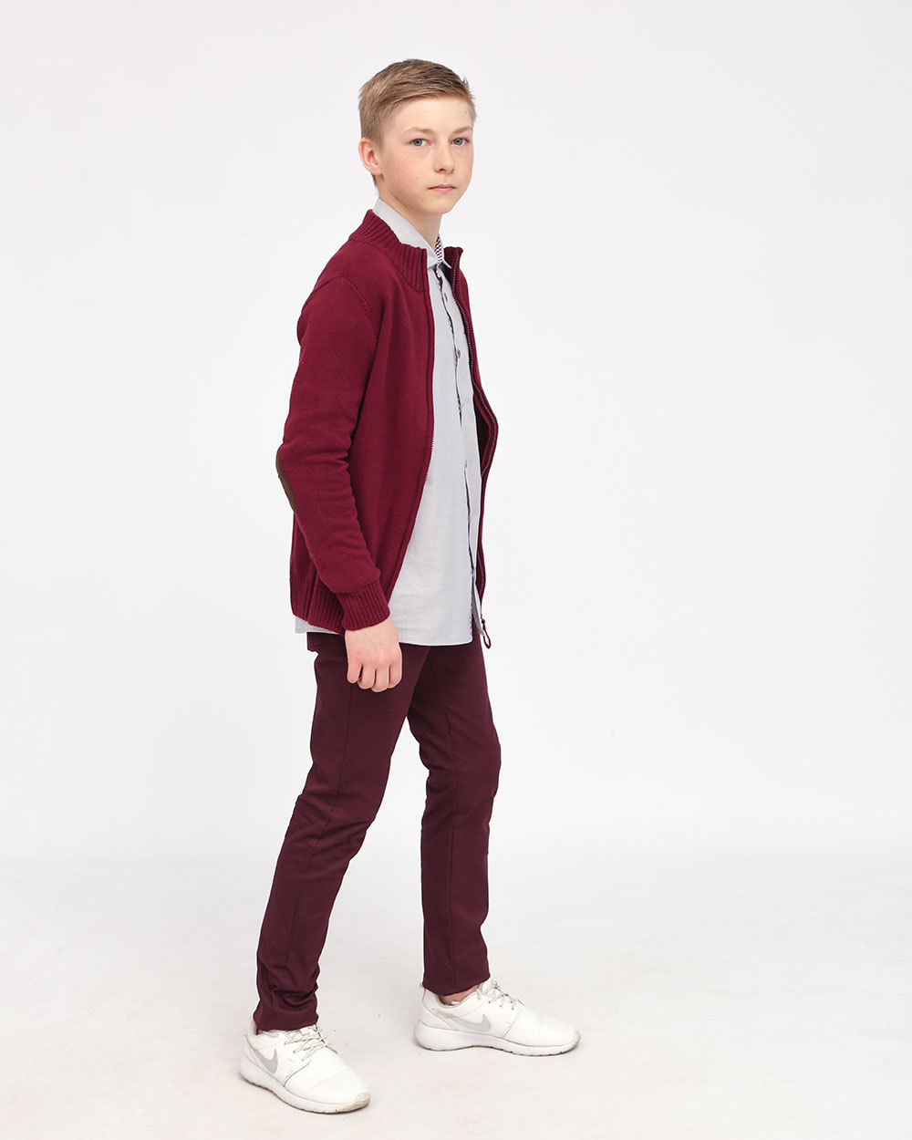 Штани для хлопчика та підлітка, колір БАКЛАЖАН - фото