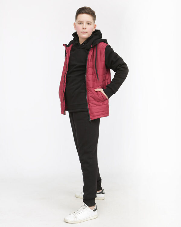 Демісезонна куртка для хлопчика та підлітка, колір БОРДО