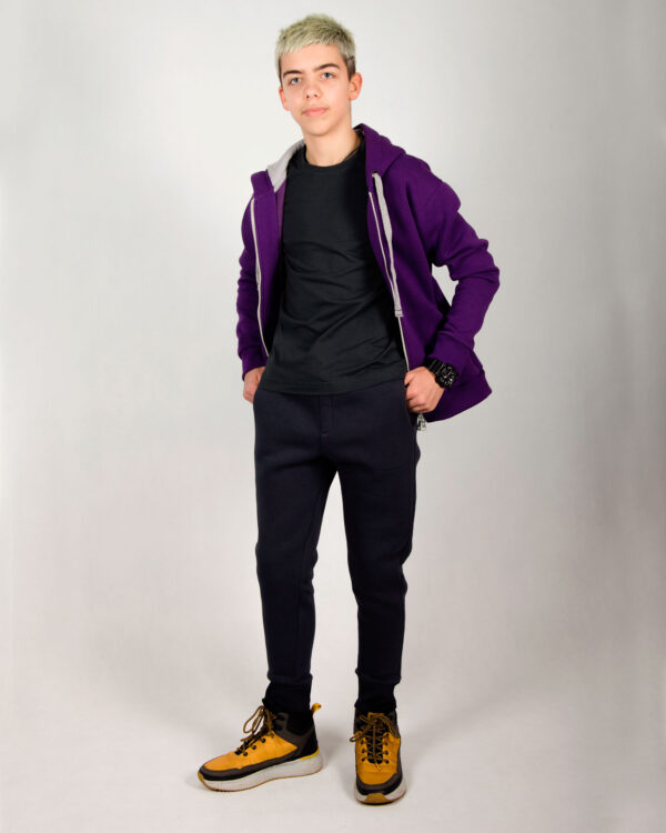 Трикотажні штани з начосом  для хлопчика та підлітка, колір СІРИЙ