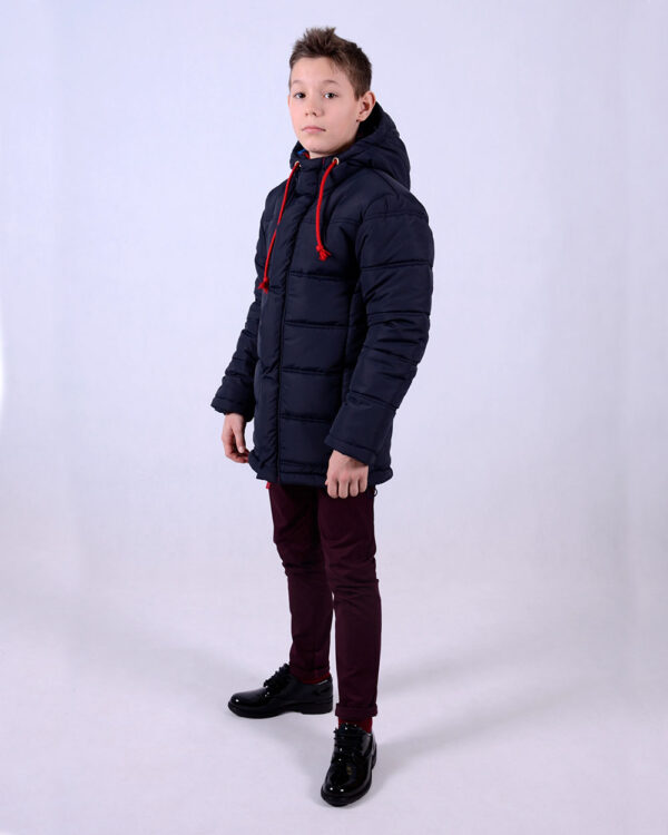 Зимова куртка для хлопчика, колір СИНІЙ