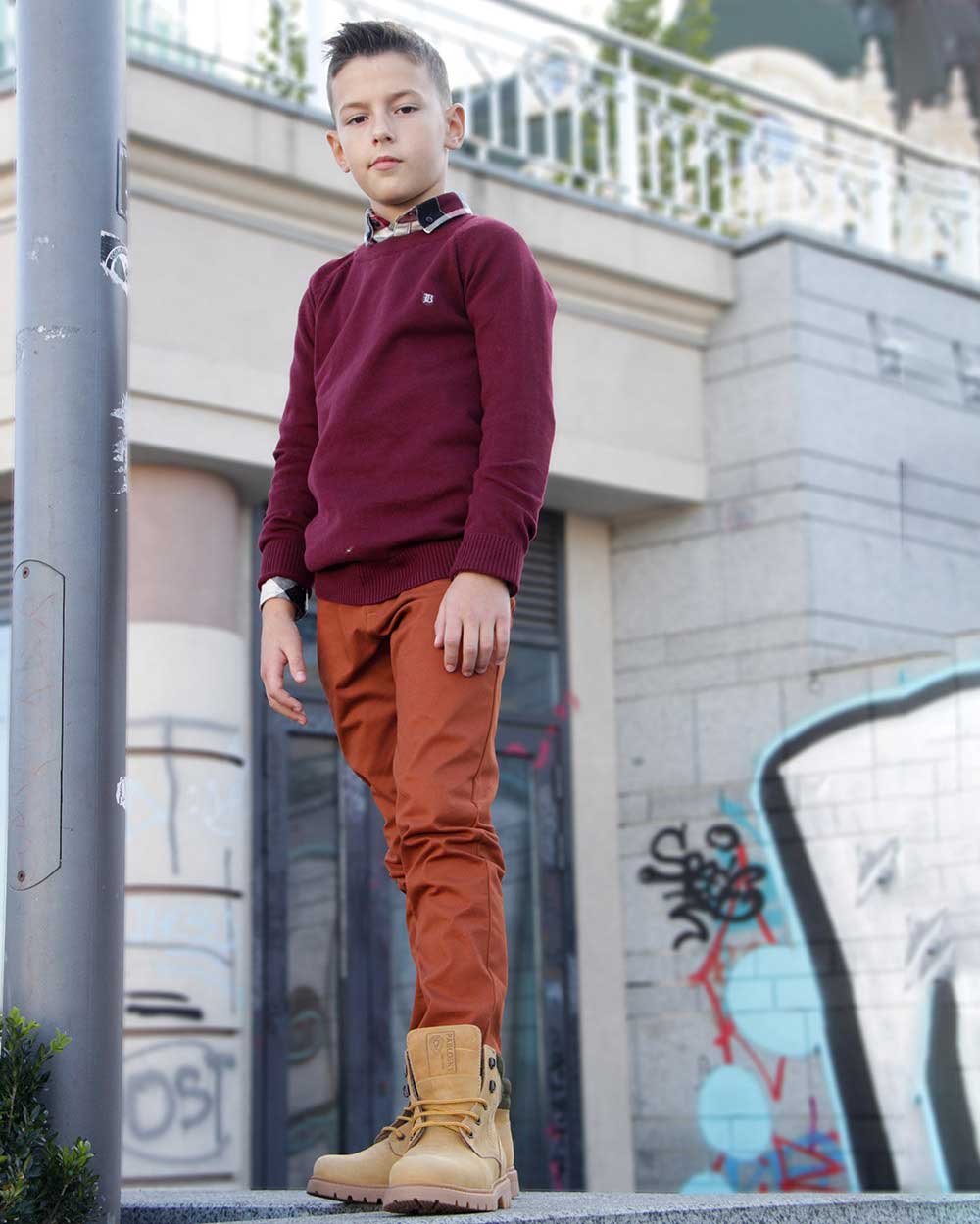 Штани для хлопчика та підлітка, колір ТЕРАКОТ - фото