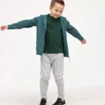 Трикотажні джогери для хлопчика, колір СВІТЛО-СІРИЙ меланж