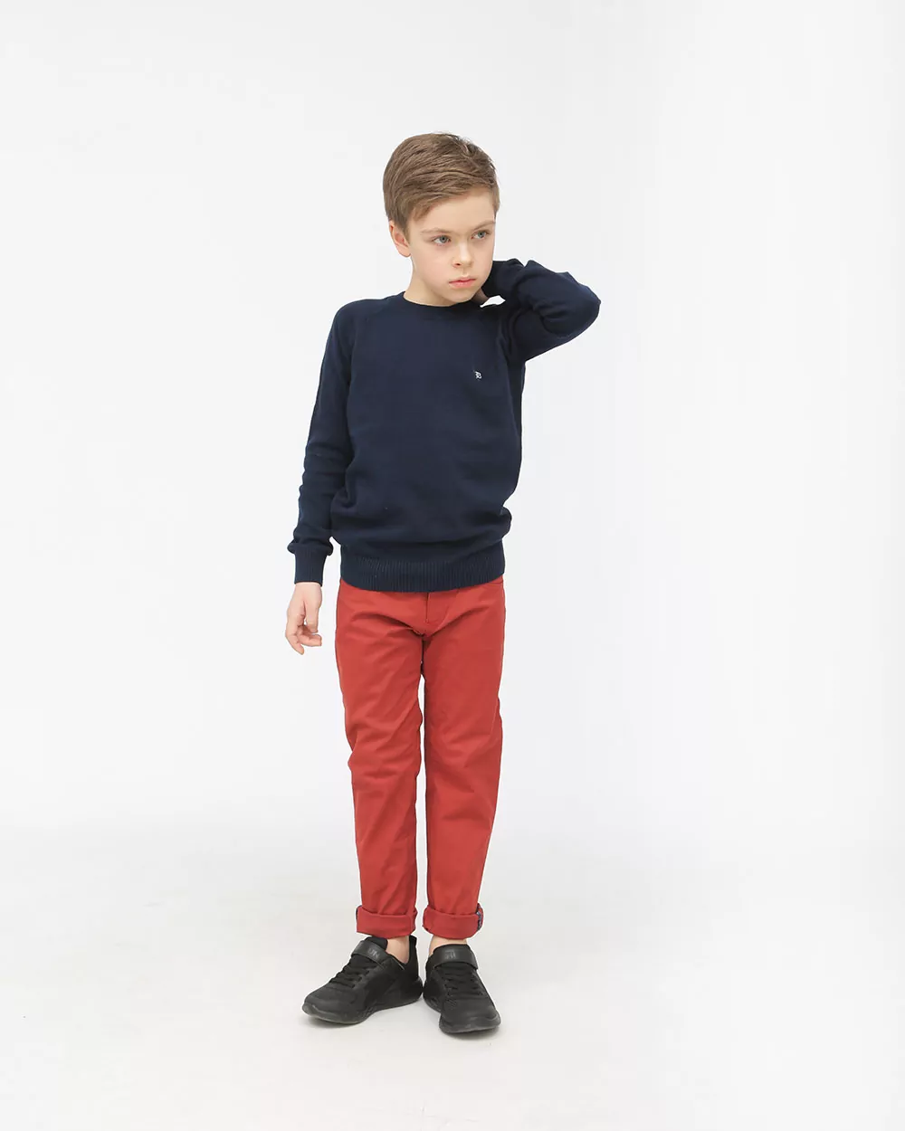 Штани для хлопчика та підлітка, колір ЦЕГЛЯНИЙ - фото