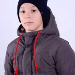 Зимова куртка для хлопчика, колір СІРИЙ