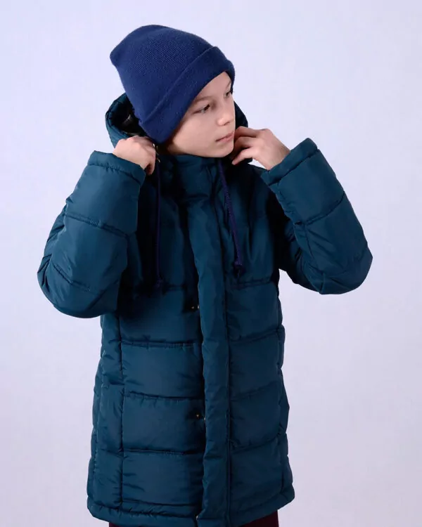 Зимова куртка для хлопчика, колір ЗЕЛЕНИЙ
