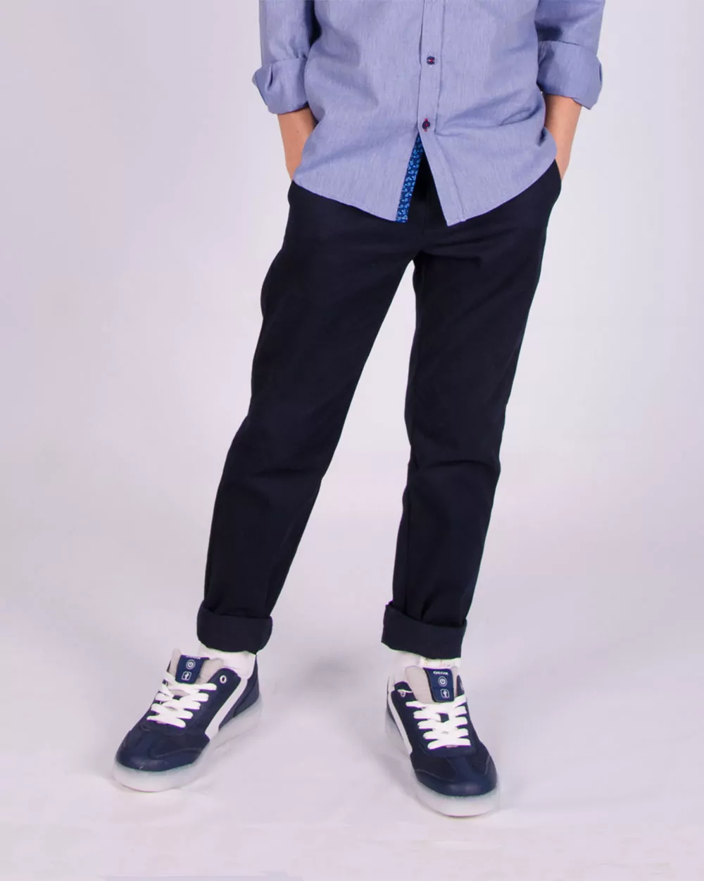Штани для хлопчика, колір СИНІЙ - фото