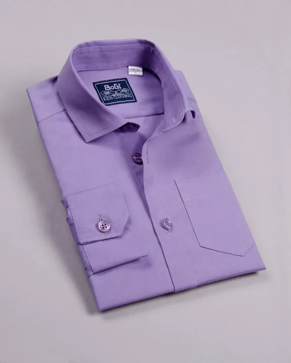 Сорочка класична для підлітка, колір фіолетовий